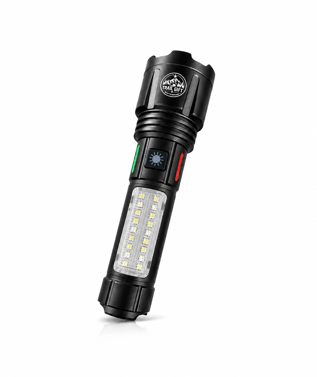Rechargeable LED Torch with COB Side Light